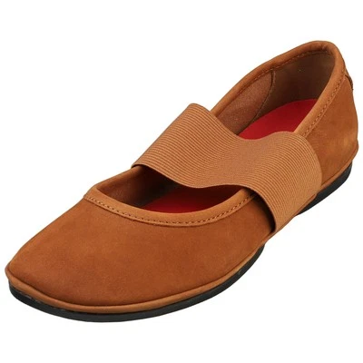 Camper Right Nina Womens Ballerina Shoes in Brown — 第 1/4 张图片