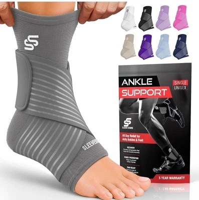 Tobillera para Alivio de Fascitis Plantar, Tobillo Envoltura Tobillo Soporte Manga Estrellas  Foto 1 de 4