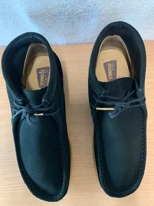 Clarks Originals Wallabee Botas de Gamuza Negras Talla UK 9 (43) - Imagen 1 de 16