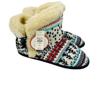Talbots Women’s Winter Themed House Slippers Size 8M New With Tags - Picture 1 of 5