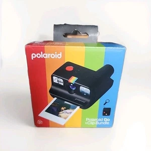 Polaroid Go + Clip Bundle Gen 2 Mini Instant Camera Black Brand New SEALED - Picture 1 of 4