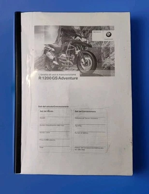 libro uso e manutenzione BMW R 1200 GS ADVENTURE  - Immagine 1 di 3