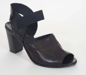 Lemare Pel. Scarpe con tacco Dixan UTF 554 donna nere in pelle elastica con tacco a spillo - Foto 1 di 3
