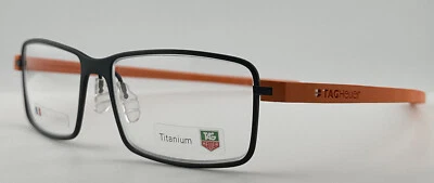 Auténticas gafas Tag Heuer de borde completo TH 3902 marco reflectante negro/naranja Francia Foto 1 de 4