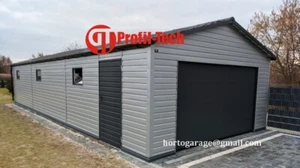 Blechgarage Geräteschuppen Garage Blechcontainer Fertighalle Container Langhaus* - Bild 1 von 3