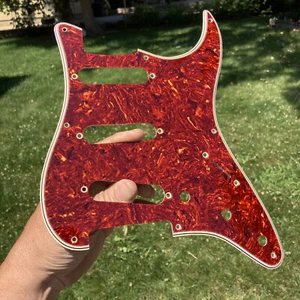 Wide Bevel Celluloid Tortoise Parchment Pickguard for Eric Clapton Stratocaster - Picture 1 of 10