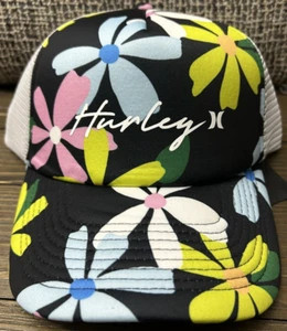 Hurley Women's Script Trucker Hat / Floral Cap Snapback Adjustable Snapback - Picture 1 of 5