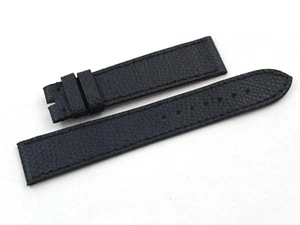Genuine Leather Dark Blue Hammered Strap Band 18/16Mm Casual Watch Accessories - Picture 1 of 4