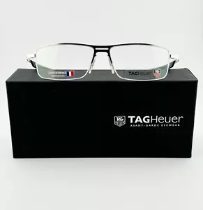 Authentic Tag Heuer Eyeglass Line Half-Rim TH 3823 Frame France Eyewear 57mm - Picture 1 of 24
