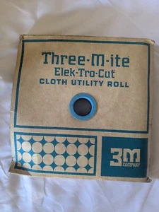 Rotolo utilità stoffa 3M vintage nuovo 1" x 50 iarde. Grana 180 Elec-Tro-Cut 051144 - Foto 1 di 8