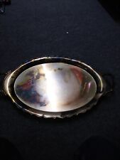Antique Silver Plated Serving Tray Hallmarked