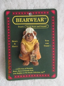 Prendedores de solapa Boyds Bearwear truco o trato 2,5" x 1,5" vintage - Imagen 1 de 6