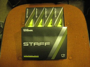 1 dozen BRAND NEW 2024 Wilson Staff Model golf balls 4 piece Yellow Urethane - Picture 1 of 1