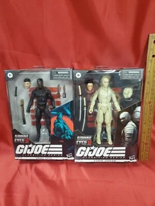 2021 G.I. Joe Classified Series 6-Inch #16 Snake Eyes & #17 Storm Shadow Figures - Picture 1 of 7