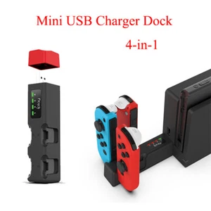 For Nintendo Switch Joy-Con Controller Charger USB Charging Dock Stand Station - Picture 1 of 6