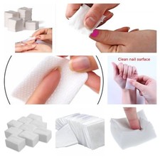 900 x LINT FREE NAIL WIPES PADS ART GEL ACRYLIC POLISH REMOVER PEDICURE MANICURE