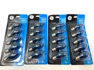 C-7 Light Bulbs 5 Watt Holiday Christmas Light - 4 PACK OF BLUE-20 BULBS TOTAL - Picture 1 of 4