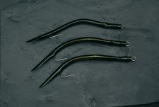 AQUANTIC Gummi Makk lose, 3er Pack, Größen 6/0, 8/0, 10/0, 12/0, Farbe schwarz