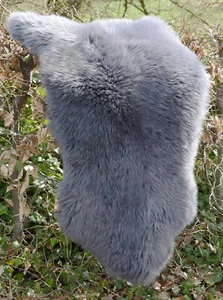 Piel de cordero Merino piel de oveja gris cuero curtido ecológico talla a elegir   - Imagen 1 de 10