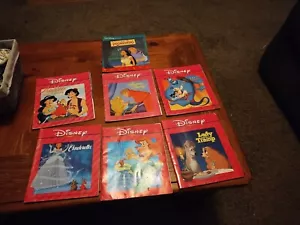 7 Disney Read Along Books NO CASSETTES - For Someone With The Tapes But No Books - Picture 1 of 7