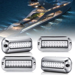 4X 27LED Pontón Subacuático Barco Marino Luz Pola Luz Color Blanco - Imagen 1 de 12