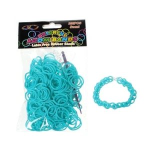300 Pcs Rubber Bands DIY Loom Bracelet Making Kit with Hook Crochet and S Clips - Picture 1 of 2