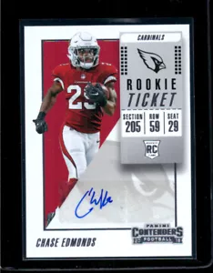2018 Panini Contenders # 180 Chase Edmunds RC RB Auto Freibeuter - Bild 1 von 2