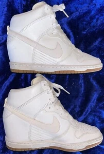 Nike Dunk Sky Hi High White Gum Shoes Us 7 Eu 38 644877-103 - Picture 1 of 9