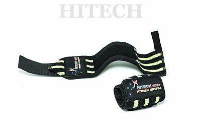 12" Green Gym Heavy Duty Wrist Wraps Straps Weight Lifting Wrist Support Wraps - image 1 of 4