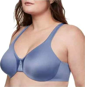 Olga by Warner's 35002A Signature Support Satin Bra 38D Periwinkle - Picture 1 of 1