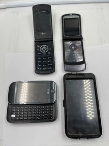 Vintage Cell Phone Lot - LG Chocolate - Motorola Razr Original - For Parts/as Is - Photo 1 sur 13