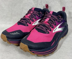 BROOKS CASCIADIA 16 Trail Running Walking Peacoat Pink Biscuit 42 women 10 - Picture 1 of 20