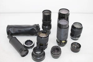 F x10 Vintage Assorted Camera Lenses Inc. Yashica, Zennit, Miranda, Kogsman etc. - Picture 1 of 16