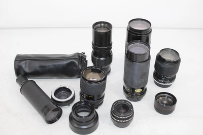 F x10 Vintage Assorted Camera Lenses Inc. Yashica, Zennit, Miranda, Kogsman etc. - Image 1 of 4
