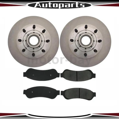 Rotores de freno de disco delanteros y pastillas de freno metálicas para Ford F-250 C-Tek 2009 Foto 1 de 4