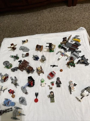LEGO Advent Star Wars Holiday Mandalorian Grogu Ewok Leia Vehicle Huge Lot - Image 1 of 4