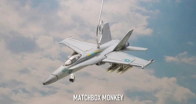 USN F/A 18C Hornet Fighter Jet Adorno de Navidad Personalizado Avión F-18C Foto 1 de 4