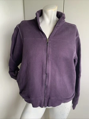 Женский размер большой Columbia виноград фиолетовый полный молнии длинным рукавом толстовка - Изображение 1 из 4
