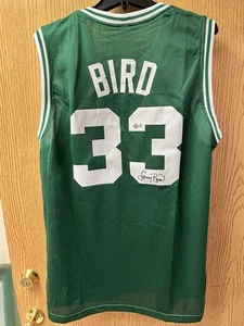 Larry Bird Boston Celtics signiertes individuelles Trikot VOGEL grün Beckett Echtheitszertifikat - Bild 1 von 4