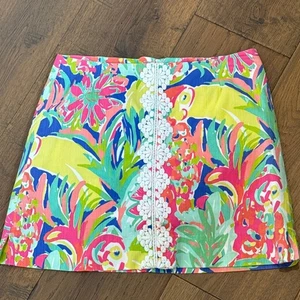 Lilly Pulitzer Rhea Tropical Skort Casa Banana Tropical Resort Vacation Sz 0 - Picture 1 of 5