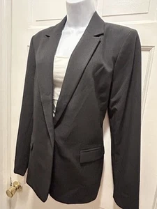 NWT Liz Claiborne Charcoal Heather Gray All Season women’s blazer Jacket 12 L - Picture 1 of 6