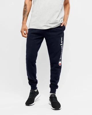 NEW Champion Men's Script Cuff Trackpants | Size XL | Black -  FREE POST - image 1 of 3