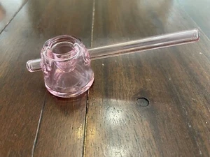Pipa in vetro 4,5" pipa manuale rosa - Foto 1 di 1