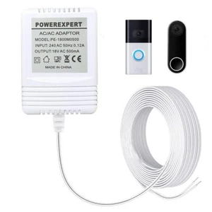 18V 500MA Nest Video Doorbell Power Transformer Adapter uk for Ring Nest Hello - Picture 1 of 7