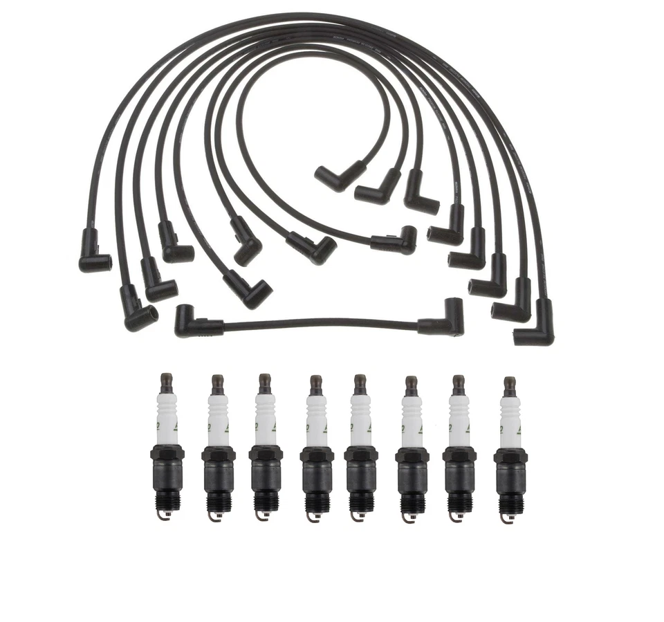 Профессиональный набор проводов зажигания и комплект из 8 свечей зажигания ACDelco для Chevy GMC V8 - Изображение 1 из 1