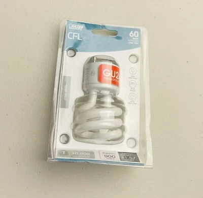 Feit Electric 60W  T3 Spiral  GU24 Base Compact Fluorescent CFL (2-PACK) - Image 1 of 2