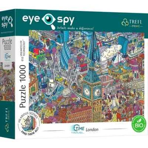 Jigsaw Puzzle 1000 Piece London City Comic Style Time Travel Find Them All - Picture 1 of 6