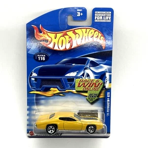 ✅ Hot Wheels 1971 Plymouth GTX Yellow 2002 Series #116 w/ 5 Spoke Wheels - Picture 1 of 8