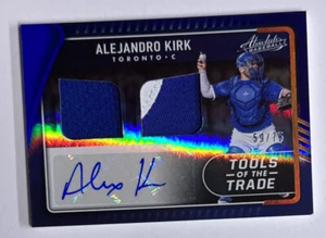 2022 Panini Absolute Blue Alejandro Kirk Rookie Auto Relic 59/75 - Picture 1 of 6