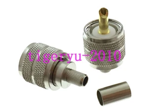 1pce UHF PL259 male plug crimp RG8X RG-8X LMR240 4C-2V RF Coaxial connector - Picture 1 of 4